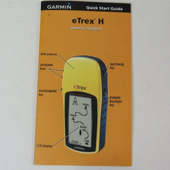 Garmin eTrex H Outdoor Handheld GPS Receiver Navigator Tested & Working - Picture 11 of 13